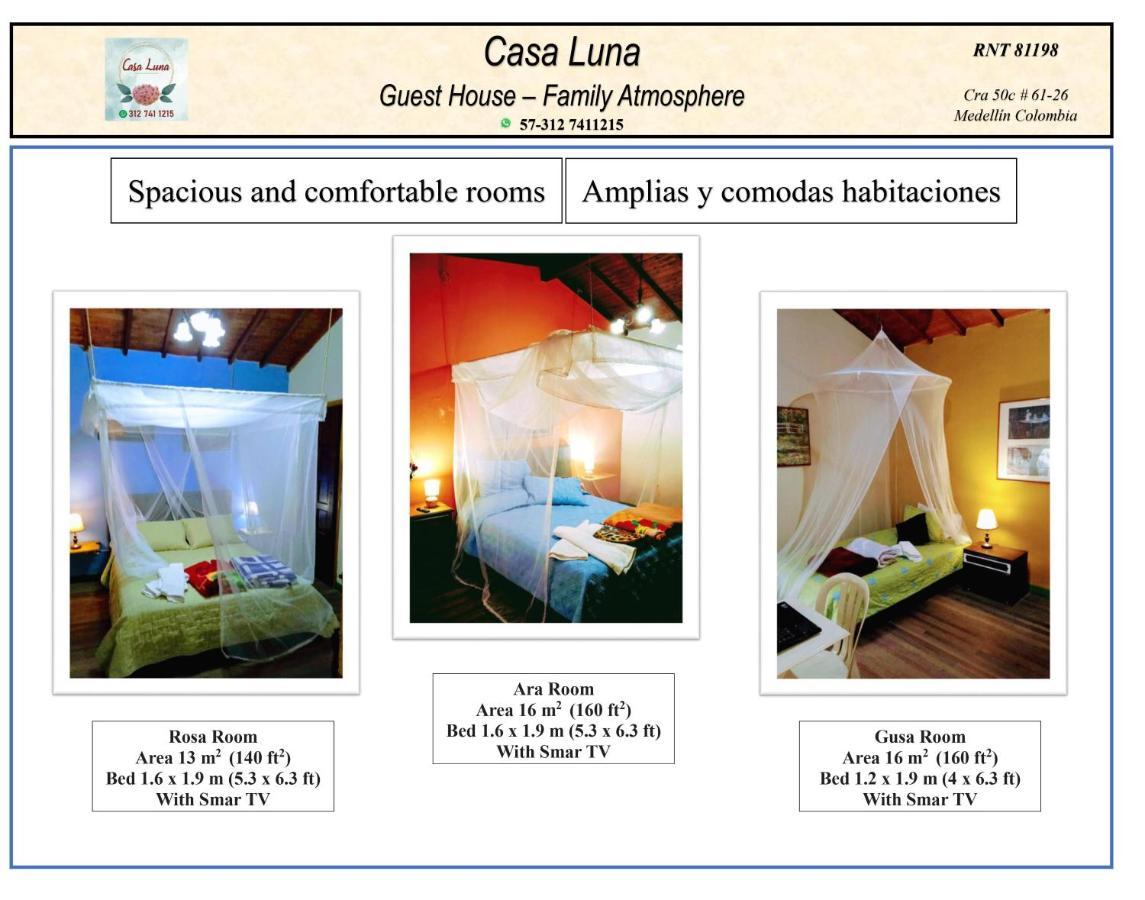 Casa Luna -Estrategica Ubicacion- Медельїн Екстер'єр фото